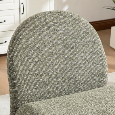 Fauteuil rembourré moderne avec repose-pieds avec rangement, repose-pieds en chenille pour salon, chambre à coucher, bureau et salle de lecture