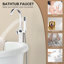 Garniture de robinet de baignoire autoportante au sol avec douche à main-60203239