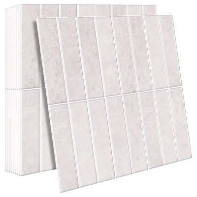 Dosseret 3D auto-adhésif 11,81 po x 11,81 po, carreaux muraux imperméables et auto-adhésifs pour cuisine et salle de bain, housse plus épaisse de 9 mm