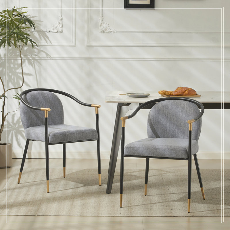 Chaise rembourrée, Gris
