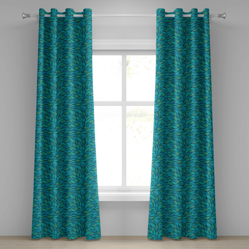 Sateen Blackout Curtains / Drapes Pair, 50" W x 120" L