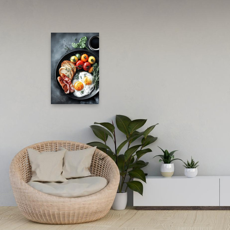 Art mural contemporain cerise, 24" H x 16" W