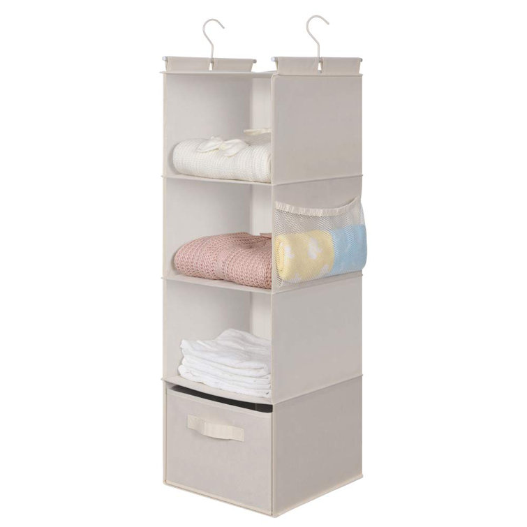 Non-Slip Space-Saving Rubberized Plastic Hangers, Cream, STORAGE  ORGANIZATION