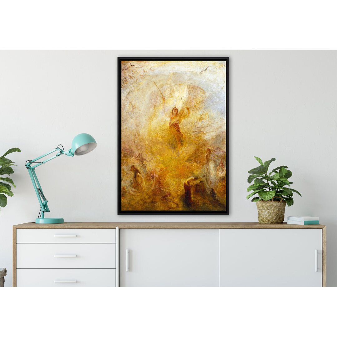 Gerahmter Kunstdruck Leinwandbild The Angel Standing in the Sun von William Turner