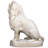 Stately Chateau Lion Left Facing Garden Statue
