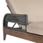 31.5'' Outdoor Steel Chaise Lounge