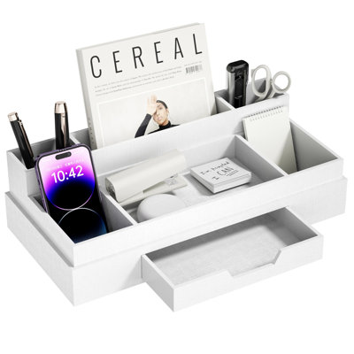Rishvik Manufactured Wood Desk Organiser
