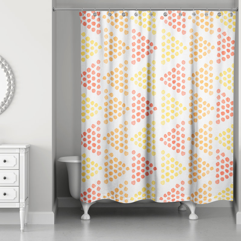Rideau de douche Roschelle, Jaune