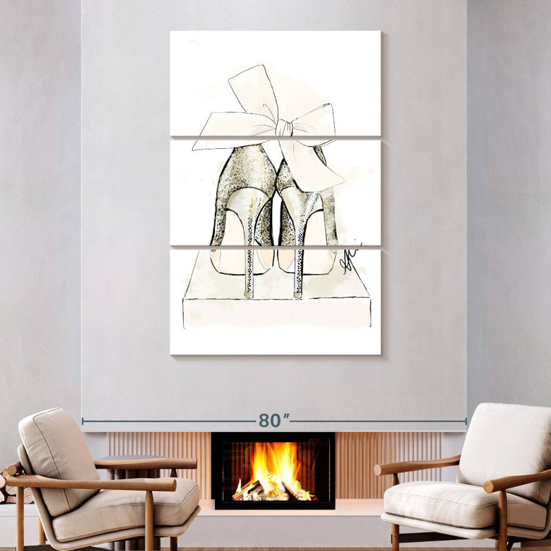 Party Shoes, 74" H x 48" W