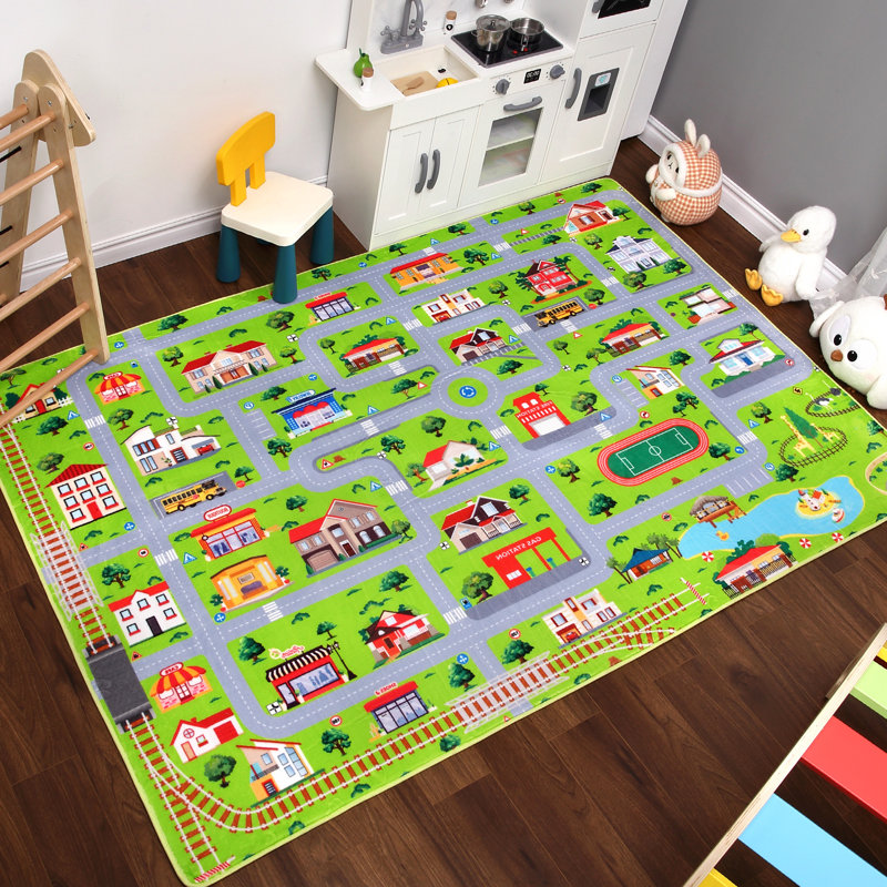 Geometric Machine Printed Area Rug, Rectangle 95 x 133 cm