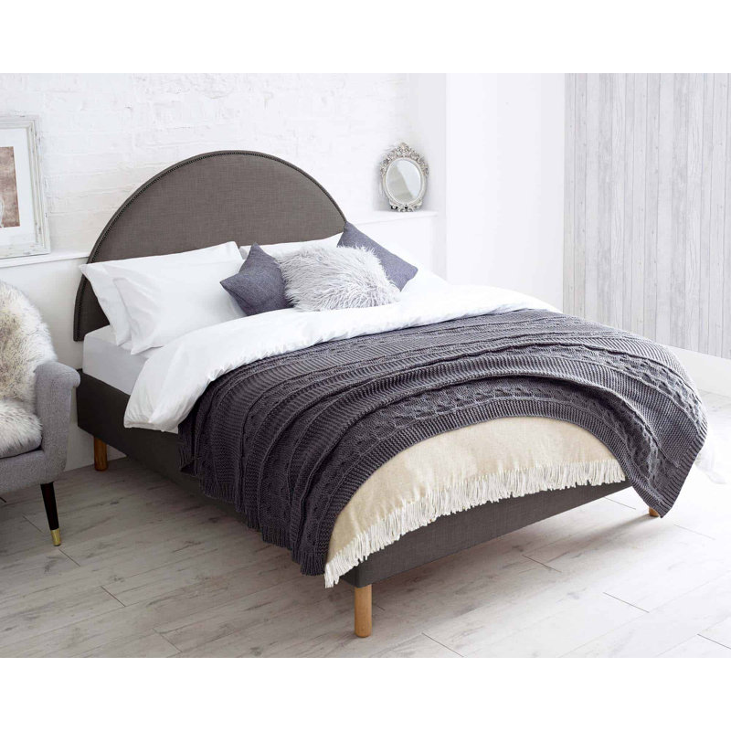 Aimara Upholstered Headboard, Double (4'6), Slate