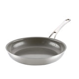 Anolon EverLast Clad Ceramic Stainless Steel Frying Pan, 10-Inch, Silver