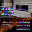 Foyer électrique ultra-mince encastré et mural - flamme 3D HD avec télécommande, 750 / 1500W-1841925086