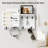 Solid Wood Wall Organizer with Key Hooks and Mail Storage