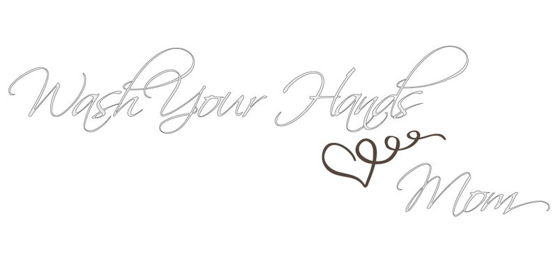 Décalcomanie murale love your hands love maman, Argent, H 11 po x l 36 po x P 0,01 po