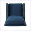 Fauteuils inclinables | Poussoir manuel contemporain de 27,5 po de largeur | Tissu bleu marine-2053347748