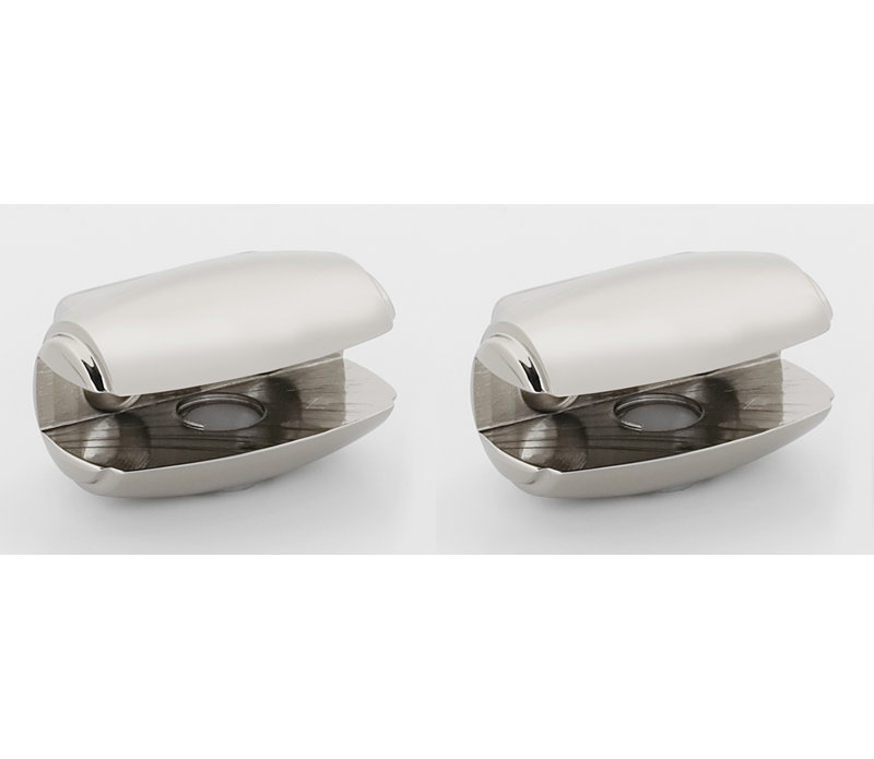 Polished Nickel 1.63" Bracket Shelf Set