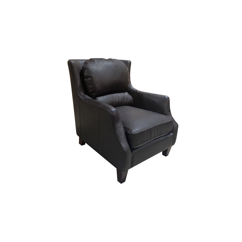 Fauteuil Avonelle, Similicuir noir
