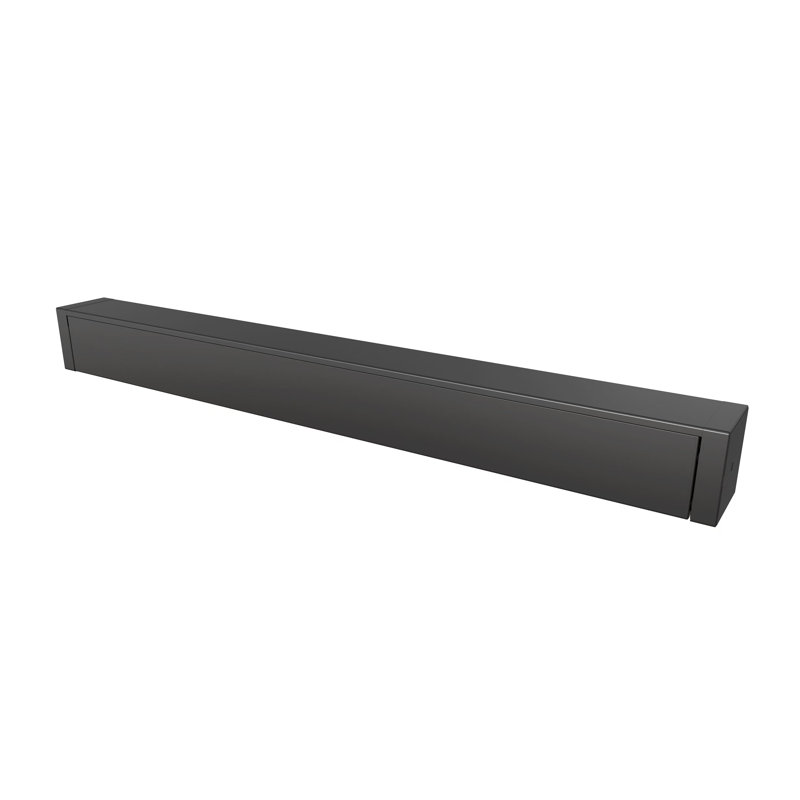 Auvent de patio motorisé pleine cassette - Onyx de minuit, 4" H x 96" W x 120" D