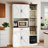 Multifunctional 71" Kitchen Pantry with Charging Station & RGB Lighting, Storage Buffet
