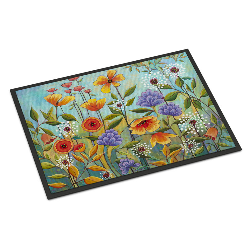 Guerrina Non-Slip Doormat, Fresh Air Flowers