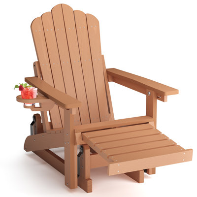 Chaise berçante d'extérieur en PEHD Adirondack