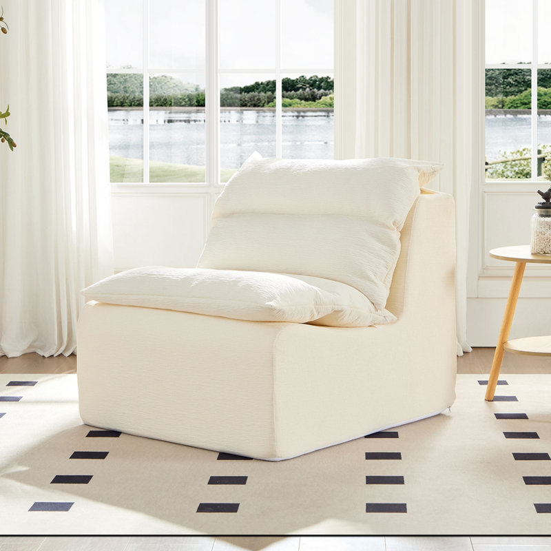 Fauteuil à billes Boneless Accent, Blanc