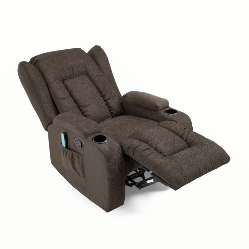 Fauteuil inclinable massant, Brun