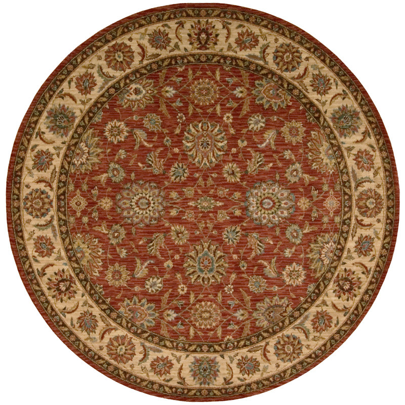 Bardwell Oriental Wool Area Rug, Round 178cm