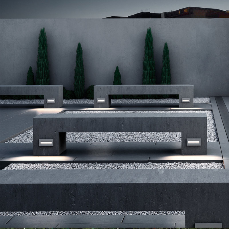 Éclairage extérieur pour terrasse à DEL, Gris marine