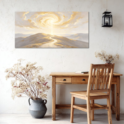 Art mural léger subtil Timuba de la lumière du psaume, décoration murale chrétienne neutre pour le salon ou la chambre à coucher, œuvre d'art sereine avec cadre intérieur en bois, prêt à être suspendu au-dessus d'un canapé ou d'un lit, 12 po x 24 po