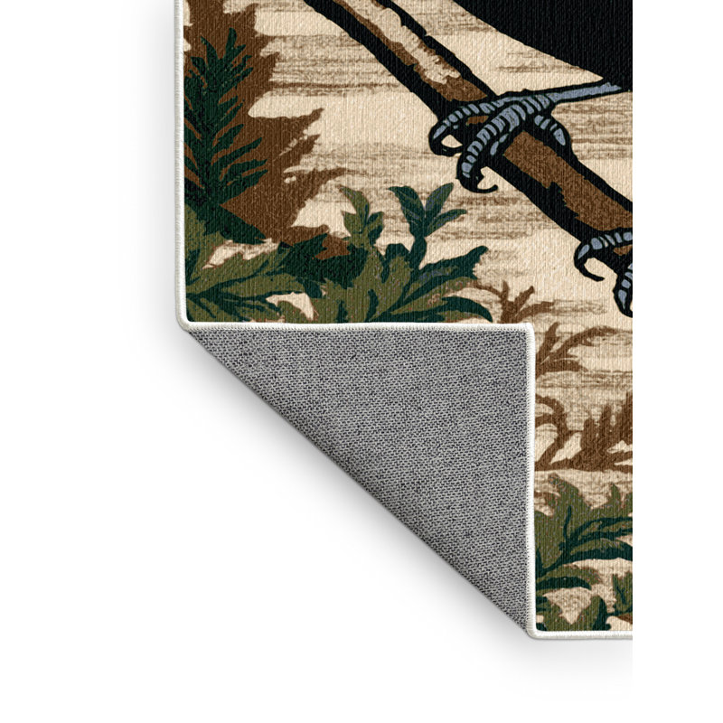  Tapis lavable de merle commun, Rond 3 pi