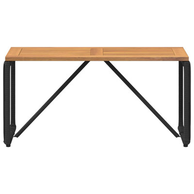 Rectangle Outdoor Coffee Table - 80 cm W 40 cm D