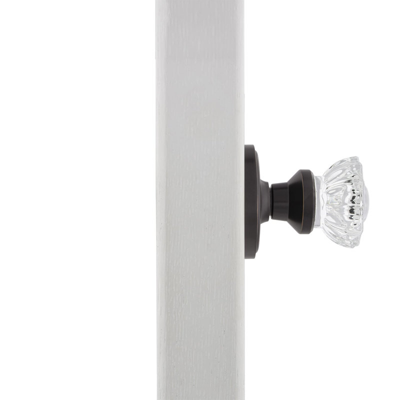 Classic Rosette with Crystal Door Knob