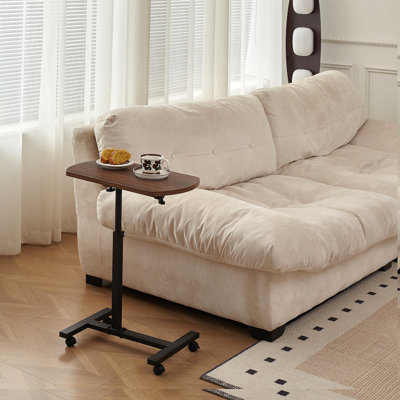 Table à hauteur réglable en forme de C, support pour ordinateur portable