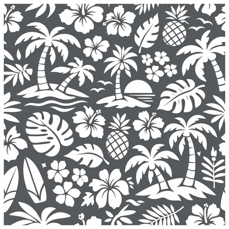 Housses de couette feuilles de palmier tropicales, Twin