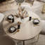 Extendable Round Metal Base Dining Table-221239679-221239674