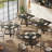 Square Dining Table, 31.5" Industrial Dinner Table-1364510771-1353486863