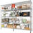 Marlia Steel Height -Adjustable Storage Rack Heavy Duty Shelving Unit-565694247-546749605