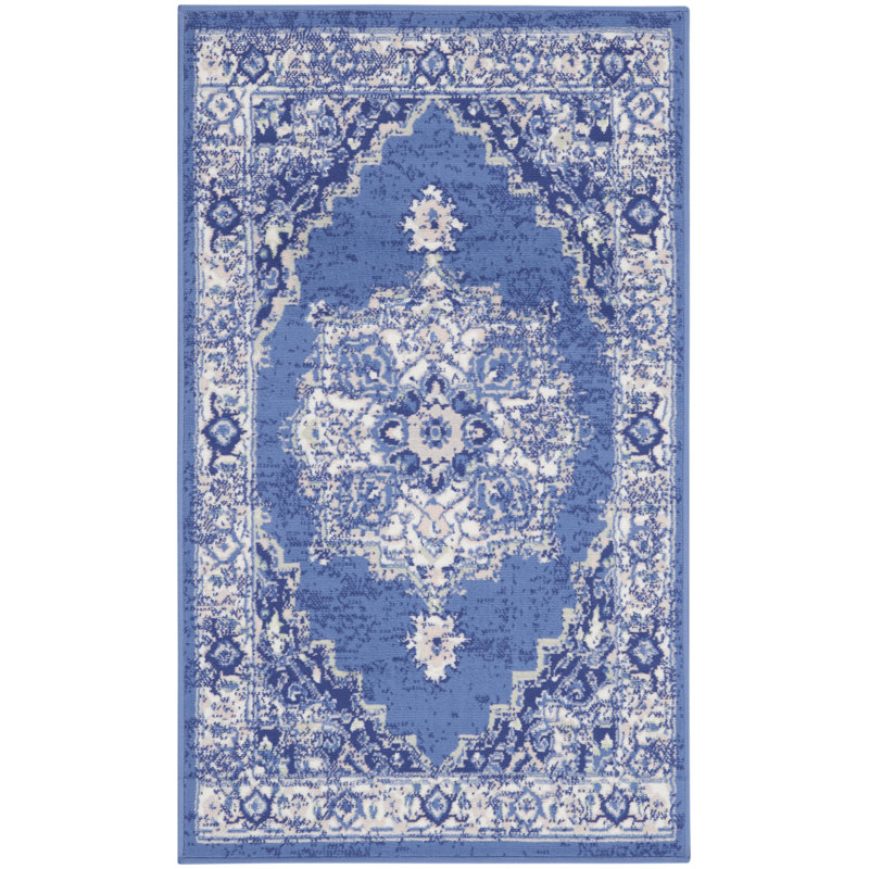 Tapis bleu marine Harriet, Rectangle 3 pi x 5 pi