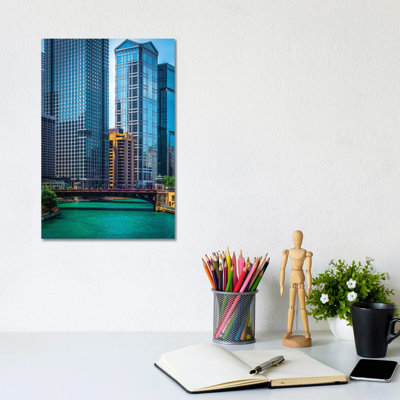 Chicago River From Michigan Ave. 1 Piece Wrapped Canvas Wall Art