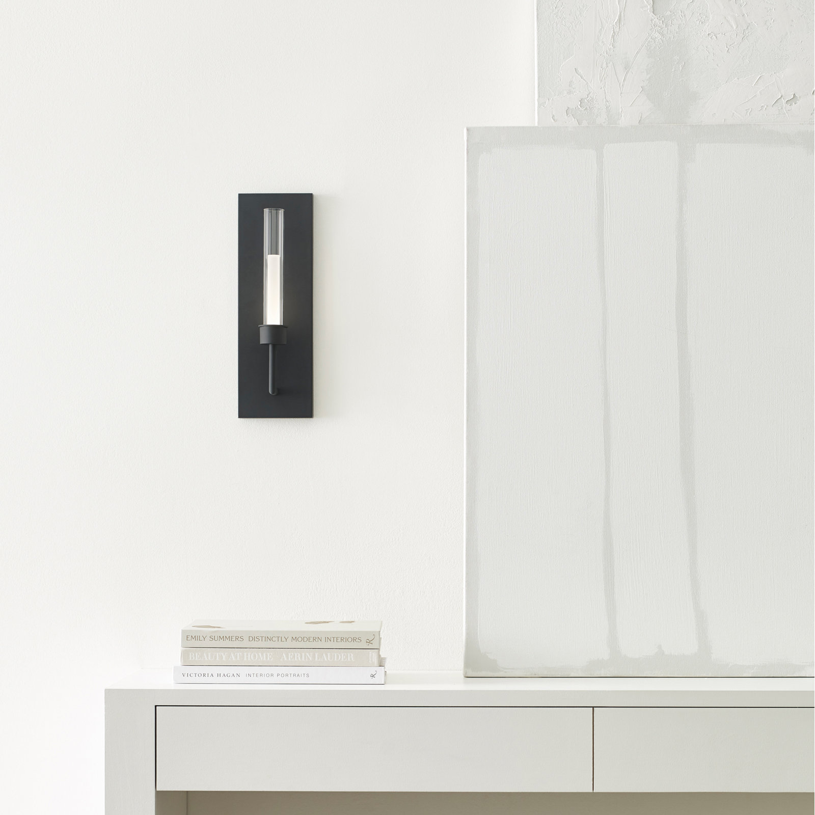 Linger Single Light Armed Sconce, Black