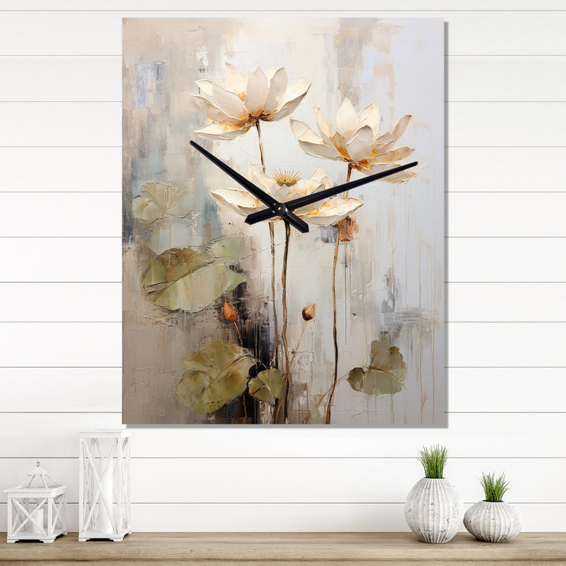 Cham - Horloge murale Lotus, Petit