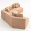 Très grand canapé modulaire multi-sièges de 181 po avec tissu Sherpa Teddy, canapé modulaire à coussin en mousse, 9 coussins moelleux, mousse haute densité, agencement flexible pour les salons spacieux-1450509430