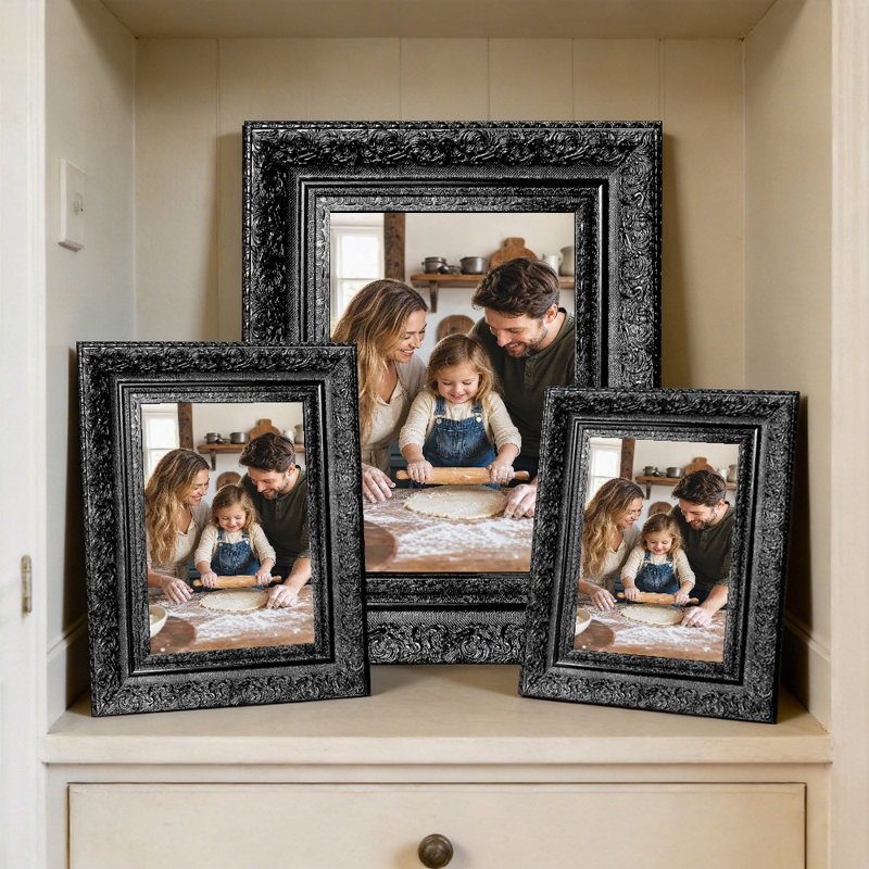 Cadre photo noir confortable 1PC 11 "x 14" avec forme rectangulaire classique, Noir, 1, 11" W x 14" H
