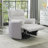 Bocaton Wide Wale Corduroy Upholstery Manual Recliner, Gray