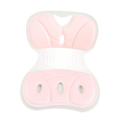 Soutien lombaire et dorsal, correcteur de posture assise, coussin de dossier léger et confortable pour la maison et le bureau, rose