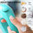 OVENTE 5-Speed Electric Hand Mixer with Stainless Steel Mixing Whisk, Snap-On Storage Case, Portable & Lightweight 150W Motor, Compact Handheld Mixer for Baking, Blending or Cooking, Turquoise HM151T