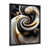 Impression noire sur toile encadrée sélectionné