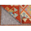 Tapis de couloir réversible en laine Kilim 3 x 10